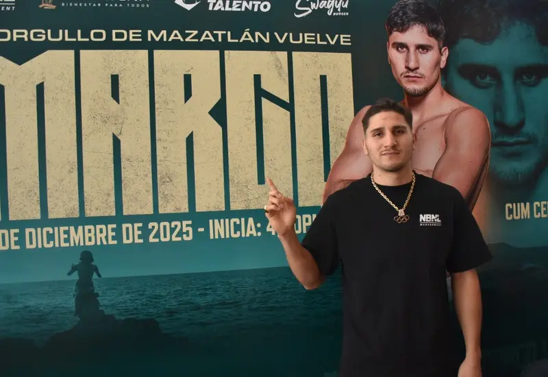 El boxeador mexicano Marco Verde se prepara para subir al ring en su próxima pelea profesional que se celebrará en su natal Mazatlán.