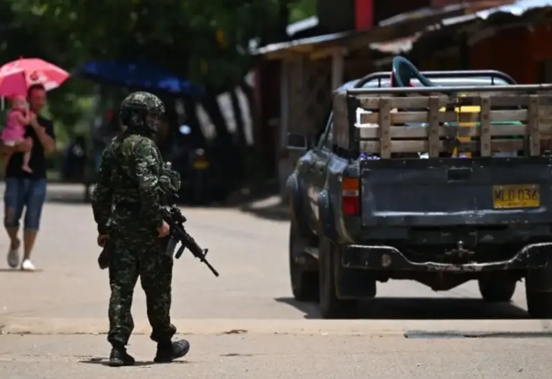 Miembros del Clan del Golfo, ahora conocido como Ejército Gaitanista de Colombia, grupo designado como organización terrorista por Estados Unidos.