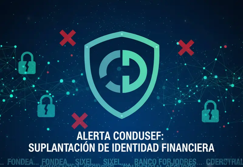 Imagen ilustrativa sobre los fraudes por suplantación de identidad de instituciones financieras, un delito usado para ofrecer créditos falsos y robar datos.