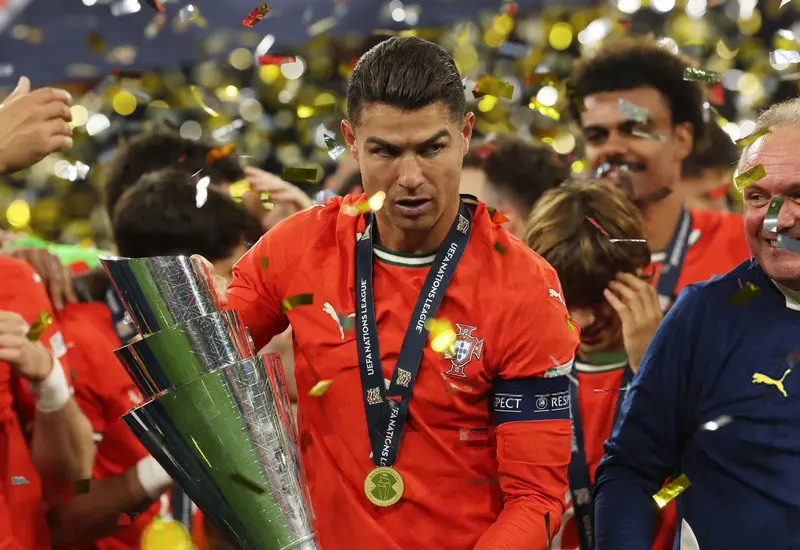El futbolista Cristiano Ronaldo, quien vendrá a México con la Selección de Portugal para un partido en la reinauguración del Estadio Azteca.