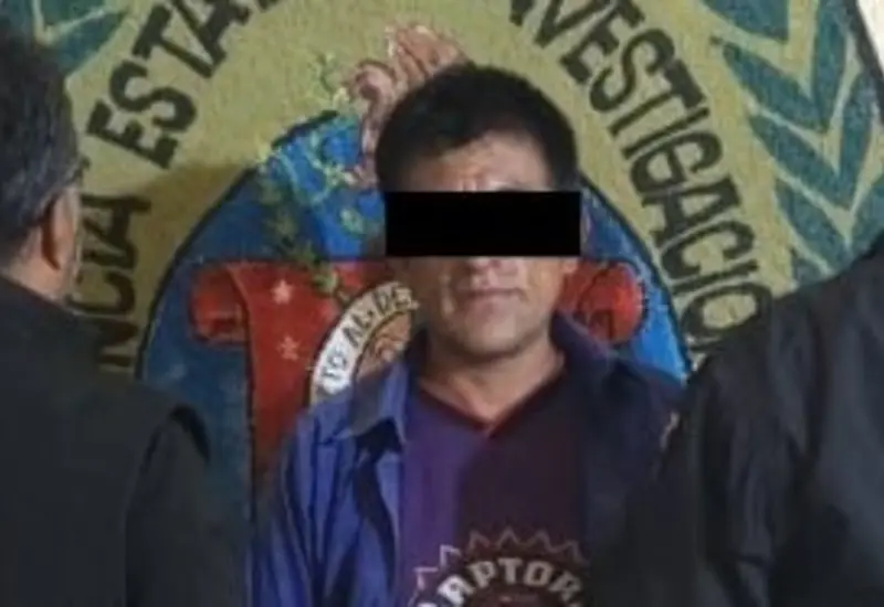 El sujeto identificado como G.S.J. es detenido por las autoridades al contar con una orden de aprehensión vigente por el delito de homicidio.