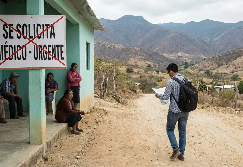 Comunidades alejadas en regiones de alta marginación continúan sin doctores, ya que los médicos rechazan las plazas disponibles en estas zonas.