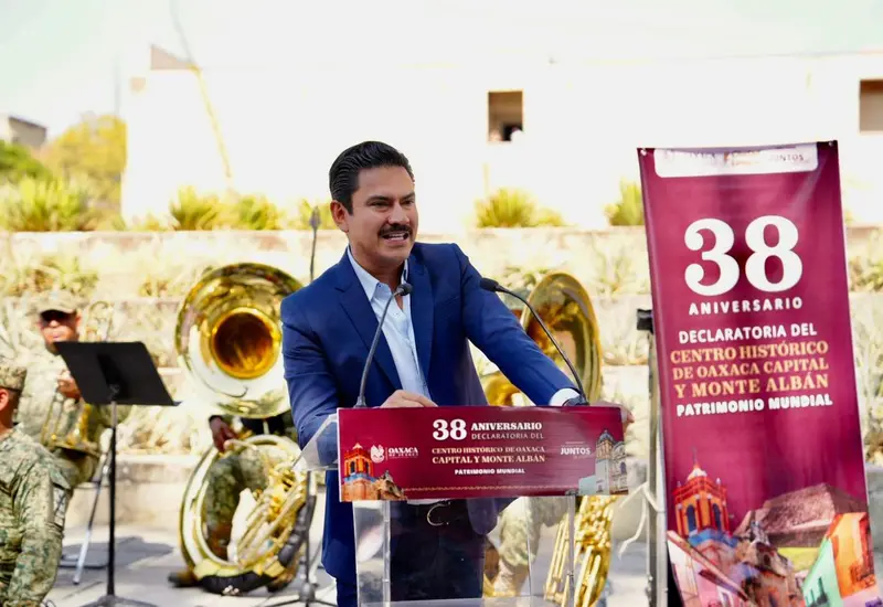 Monte Albán y el Centro Histórico de Oaxaca conmemoran su 38 aniversario como sitios declarados Patrimonio de la Humanidad por la UNESCO.