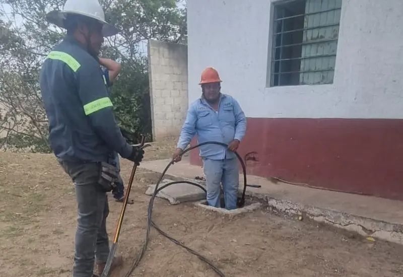 Vista de la infraestructura hídrica del Pozo 6, la cual fue reparada para normalizar el suministro de agua potable tras ser vandalizada.