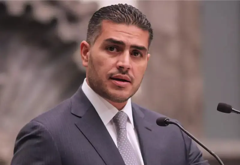 Omar García Harfuch, secretario de Seguridad y Protección Ciudadana, en una fotografía de archivo relacionada con la investigación al diputado Pedro Haces.