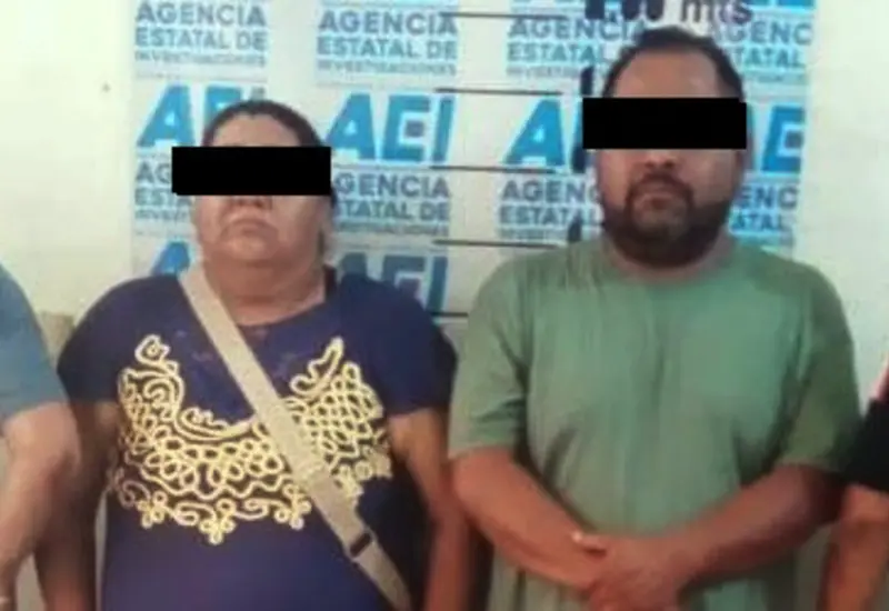 Juan P.S.A. y Elvia G.E., la pareja detenida por la presunta violación de una joven con discapacidad en Santa Cruz Xoxocotlán.