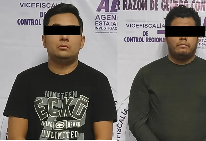 Cuatro personas presentadas como presuntas responsables del delito de extorsión, tras ser vinculados a proceso y puestos en prisión preventiva.