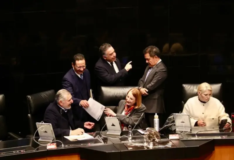 El pleno del Senado de la República durante la sesión donde se aprobó la lista de los 10 aspirantes a la Fiscalía General.