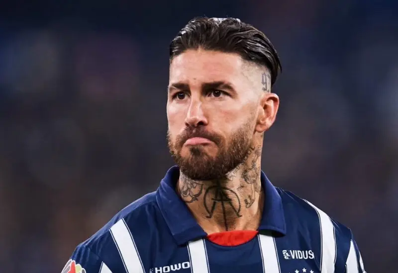 El futbolista español Sergio Ramos en una fotografía que ilustra su fugaz pero recordado paso por el futbol mexicano.
