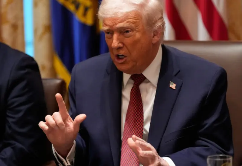 El presidente de Estados Unidos, Donald Trump, fotografiado durante una declaración sobre sus intenciones de realizar incursiones militares en México.