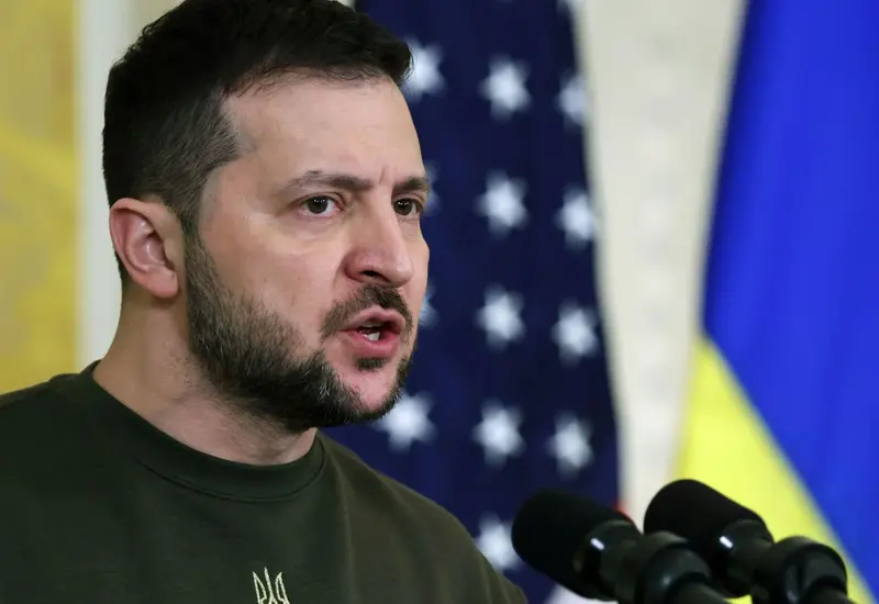 Fotografía del presidente de Ucrania, Volodymyr Zelensky, cuya figura y liderazgo se encuentran en el centro del análisis y el escrutinio internacional.