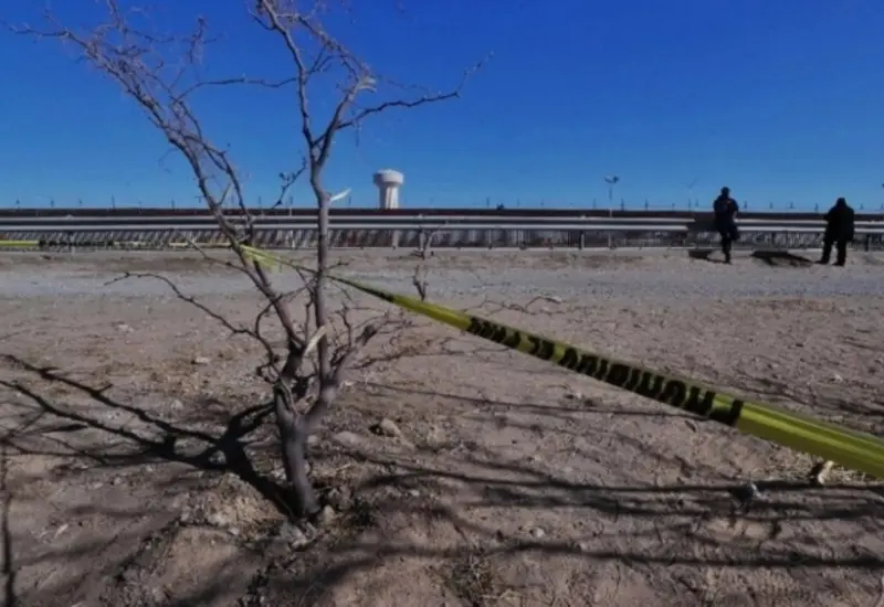 Vista de la zona militar en la frontera de Estados Unidos con México, ampliada por la emergencia nacional declarada por Trump.