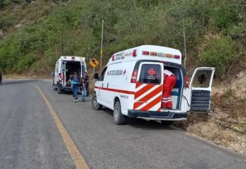   La Cruz Roja Mexicana apoyó para el traslado del menor a un hospital de la ciudad capital.