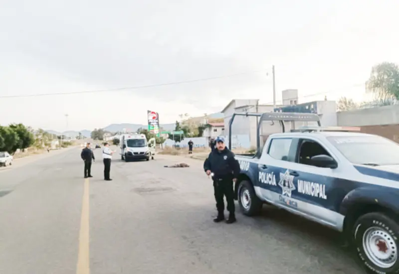 Policía Vial Estatal y Municipal abanderaron el lugar.