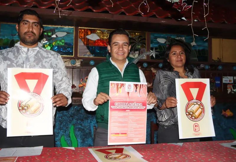 Fue presentada la convocatoria para la realización de la Carrera Atlética San Jacinto Amilpas.
