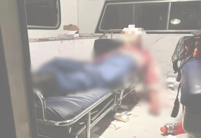 Un hombre adulto perdió la vida cuando era llevado al hospital de Miahuatlán tras ser baleado en San Pedro Mártir Quiechapa, San Carlos Yautepec.