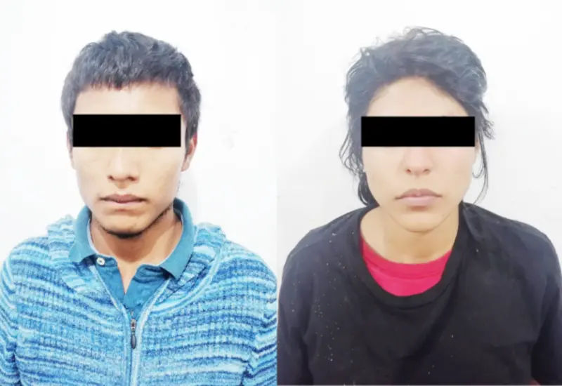 Samira y Uziel fueron detenidos acusados del delito de robo de un taxi.