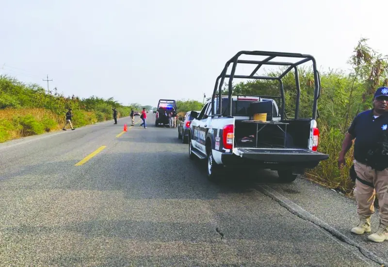 Las autoridades arribaron al lugar ubicado en la carretera Juchitán-La Ventosa.
