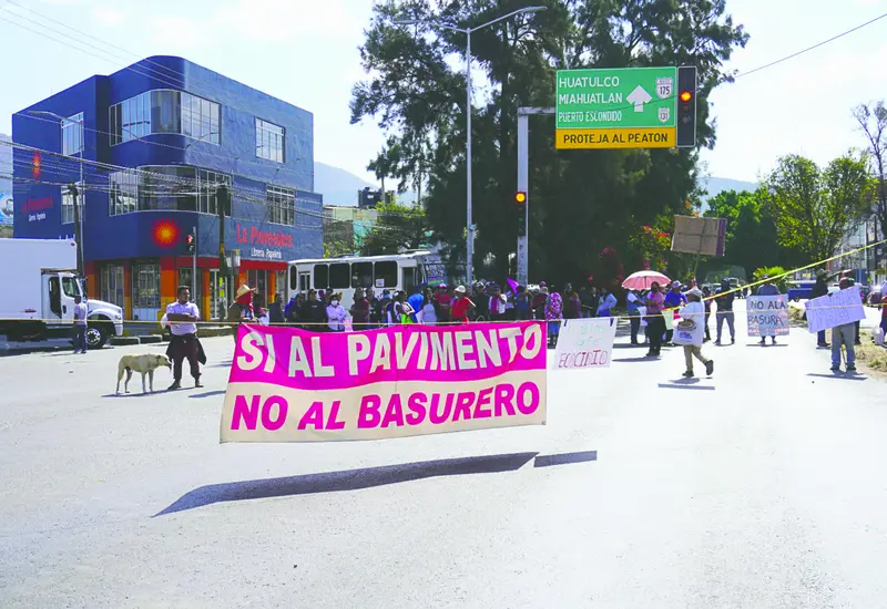 Este martes, la protesta de habitantes sobre la Av. Símbolos Patrios fue  desalojada de manera violenta.