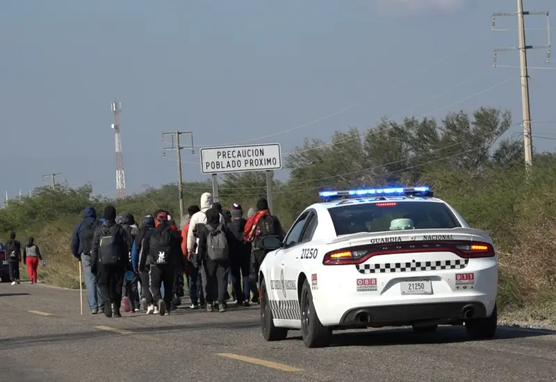 Unas 120 personas que se habían quedado caminaron hasta la comunidad de La Ventosa.