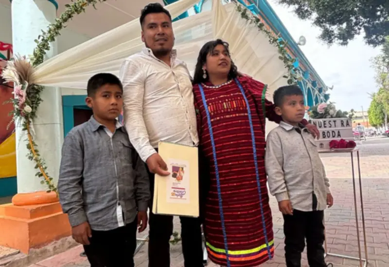 Las historias de amor fueron formalizadas en esta actividad.