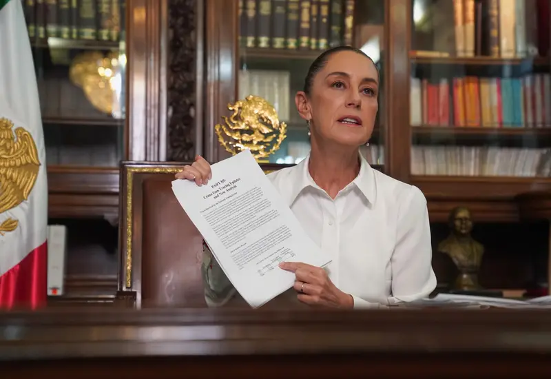 No es con imposición de aranceles como se resuelven los problemas, sino hablando y dialogando, reiteró la Presidenta Sheinbaum.