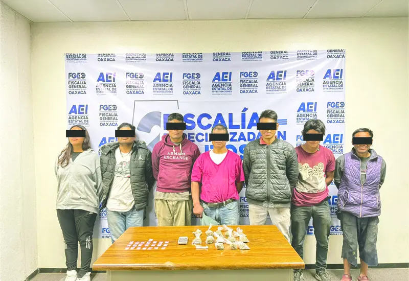 Las siete personas detenidas en Santa Cruz Xoxocotlán fueron vinculadas a proceso por el delito de narcomenudeo.