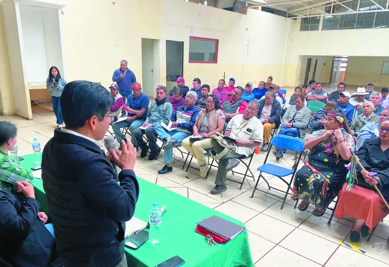 Encuentro con autoridades indígenas y agrarias de la Alcaldía Xochimilco de la Ciudad de México. 