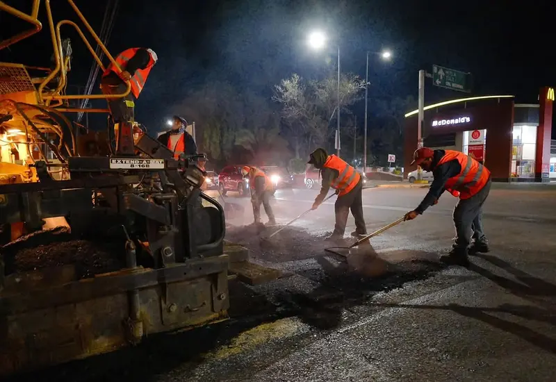 Han sido atendidos 89.40 de los 140 km. contemplados en el programa de bacheo y reencarpetamiento.