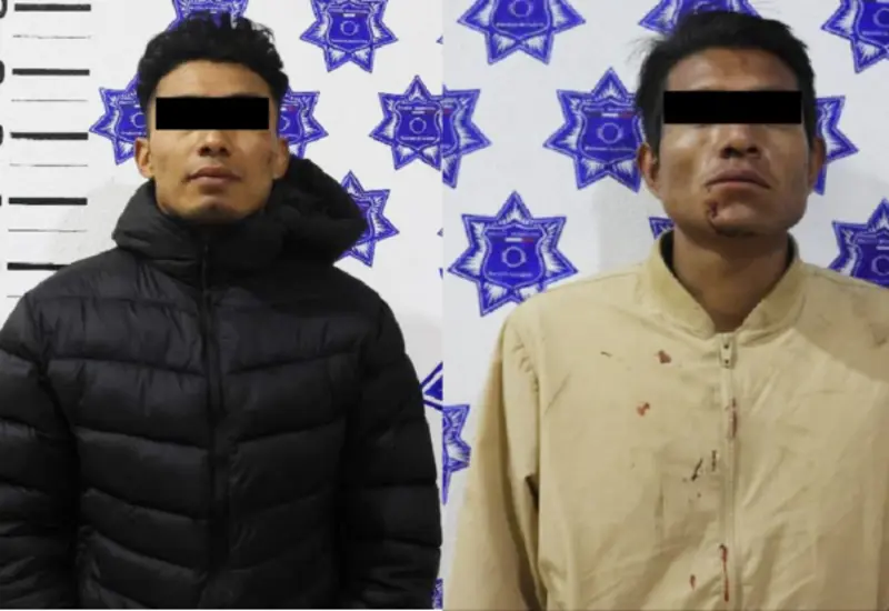 Francisco N. y Levi N., fueron detenidos en las riberas del Atoyac al viajar en una motocicleta con reporte de robo.