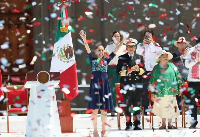 La Presidenta destacó que México seguirá colaborando con EUA particularmente en el combate contra el consumo de fentanilo, mientras que EUA deberá aplicarse para evitar el tráfico de armas a territorio mexicano.