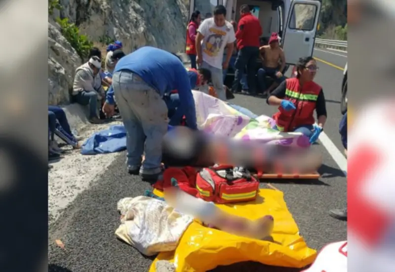 El incidente ocurrió el pasado lunes a la  altura de la rampa de frenado en el kilómetro 83+200.