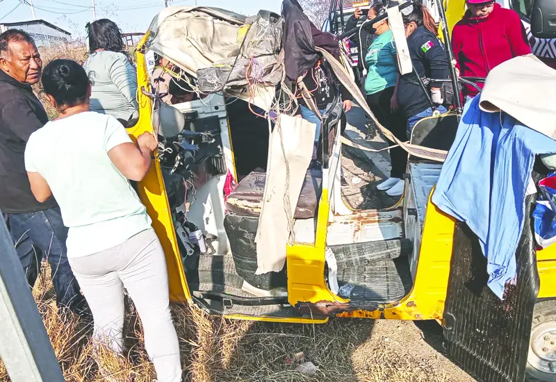 El percance ocurrió en la carretera federal 190.