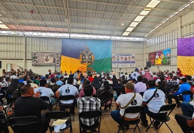 Fotografía de la carta con la que la APIIDTT anunció su retiro del Congreso Nacional Indígena, luego de la expulsión de sus integrantes.