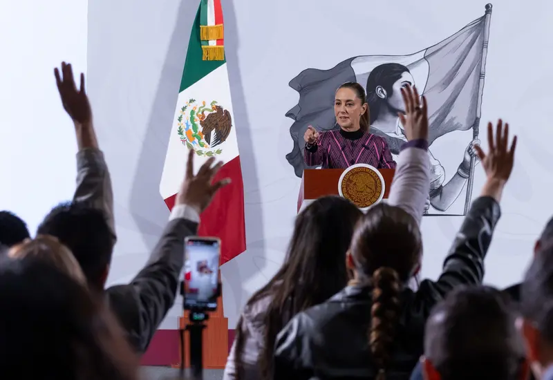 La Presidenta de México, Claudia Sheinbaum Pardo, informa sobre la clausura de 13 casinos por una investigación de lavado de dinero.