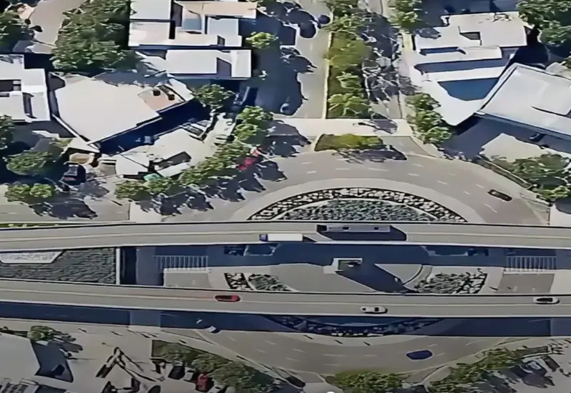 Proyecto de construcción del nuevo distribuidor vial en Viguera, una obra que busca modernizar uno de los principales accesos a la capital.