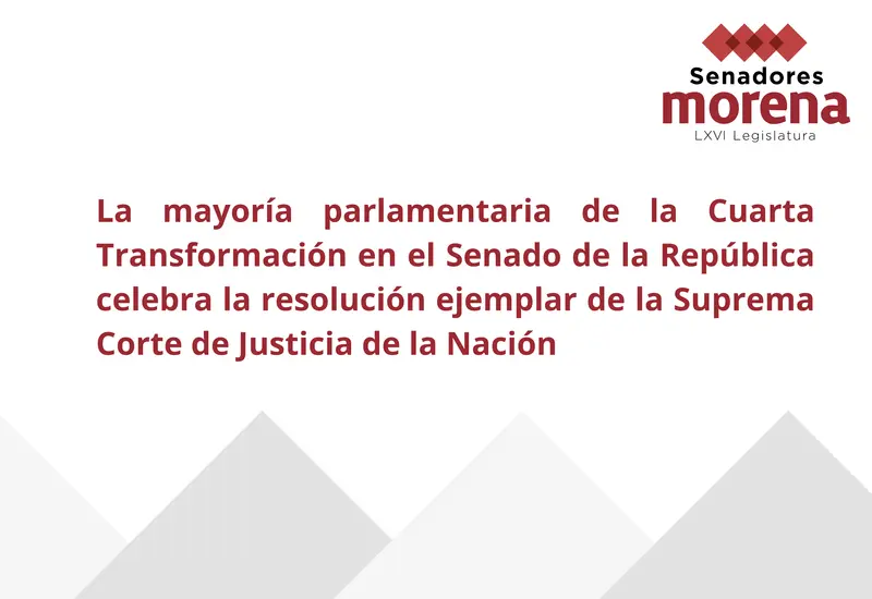 De acuerdo con los legisladores, la resolución representa un mensaje de que la justicia debe actuar sin distinciones.