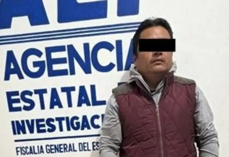 El taxista A.I.M.J. al momento de ser aprehendido en Huautla de Jiménez, como presunto responsable del delito de violación contra su expareja.