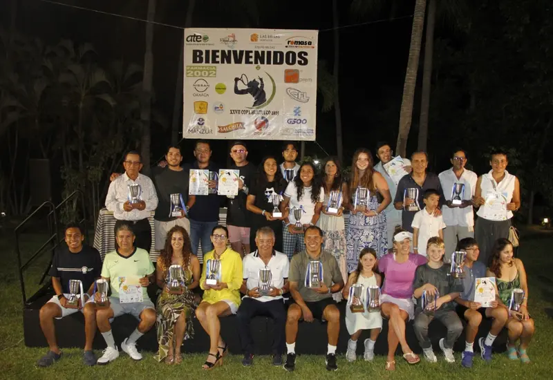 Campeones y finalistas de la Copa Huatulco de Tenis 2025