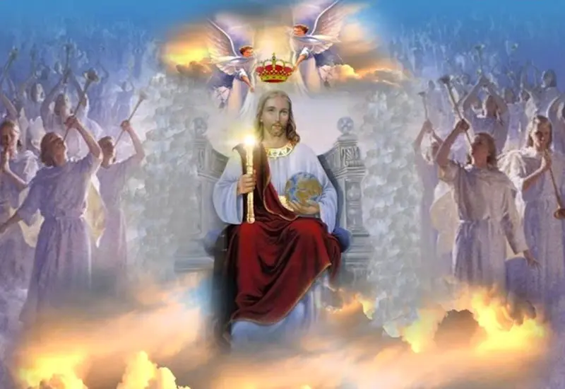 Una representación artística de Jesús como el Rey de reyes y Señor de señores, ilustrando el tema de un artículo sobre puntos homiléticos.