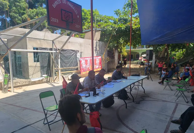 El candidato Jonathan Méndez Venegas, quien recibió el apoyo del Frente Popular Revolucionario (FPR) para la elección en el municipio de Nopala.
