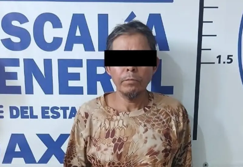 Fotografía del detenido P.S.R., quien fue arrestado como presunto responsable del delito de homicidio calificado en contra de su paisano.