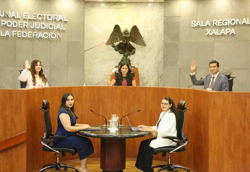 Fachada de la Sala Regional Xalapa del Tribunal Electoral, donde se ratificó la sentencia por violencia política en razón de género contra una regidora.