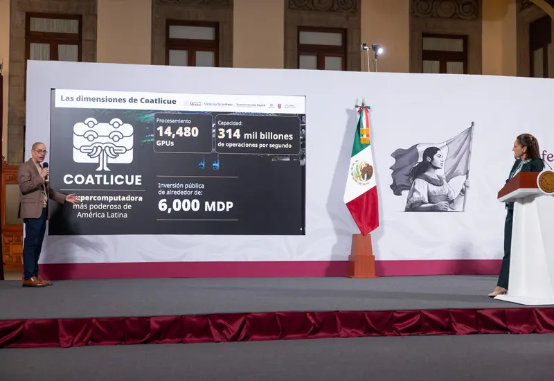 Diseño conceptual de 'Coatlicue', la futura supercomputadora de México, un proyecto con una inversión de 6 mil millones de pesos.