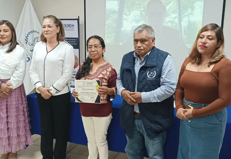 Nestora Ramírez Ramírez recibió el Premio Estatal para Defensoras y Defensores Comunitarios