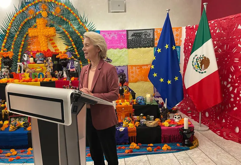 van der Leyden expresó su reconocimiento y aprecio por México.