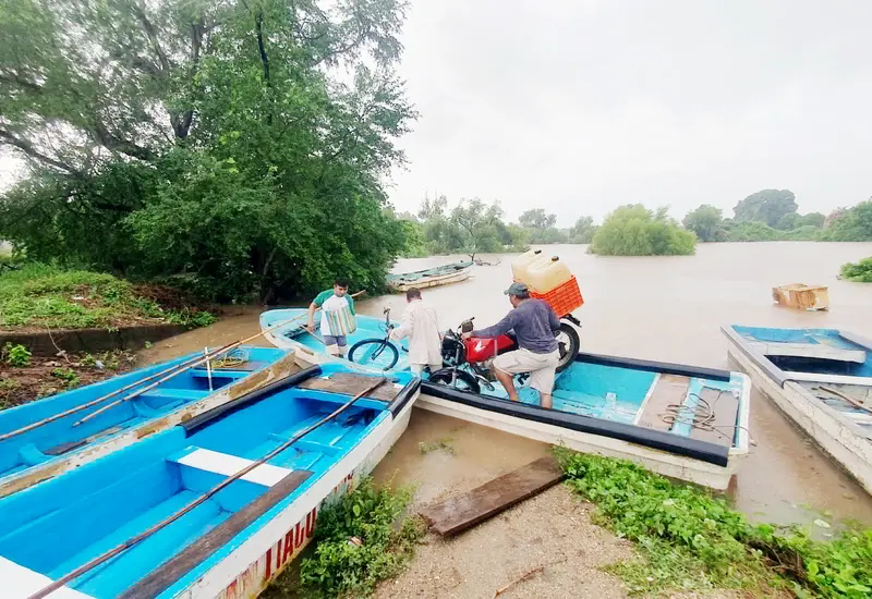 Las autoridades del municipio de San Francisco Ixhuatán informaron que el nivel del río está en un 85%.