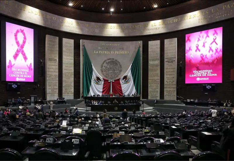 Sala de sesiones de la Cámara de Diputados. ## Foto: Marco Peláez