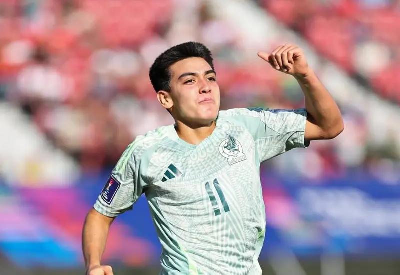 Gilberto Mora volvió a brillar, al conseguir los dos goles para México frente a España, en el Mundial Sub 20