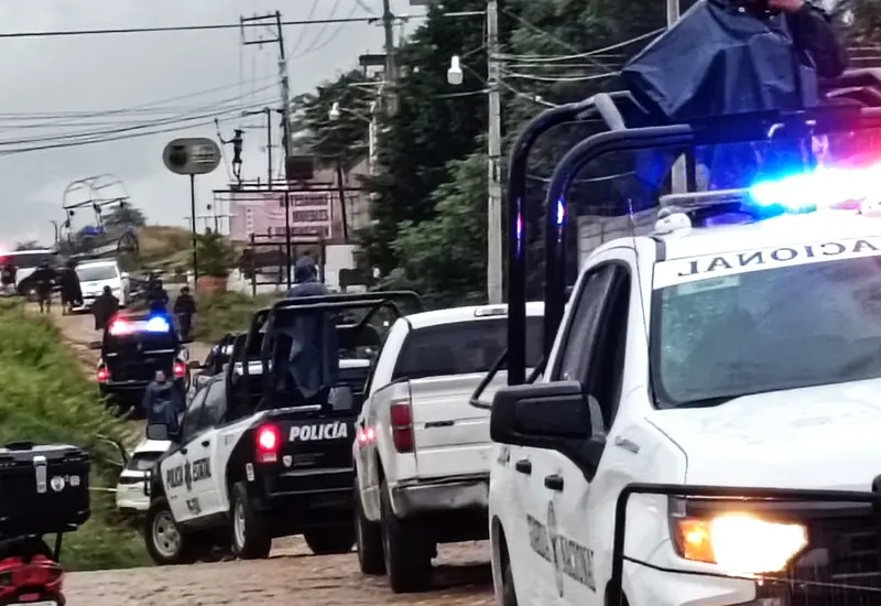 Sujetos armados protagonizaron una balacera en San Francisco Lachigoló, Tlacolula de Matamoros.